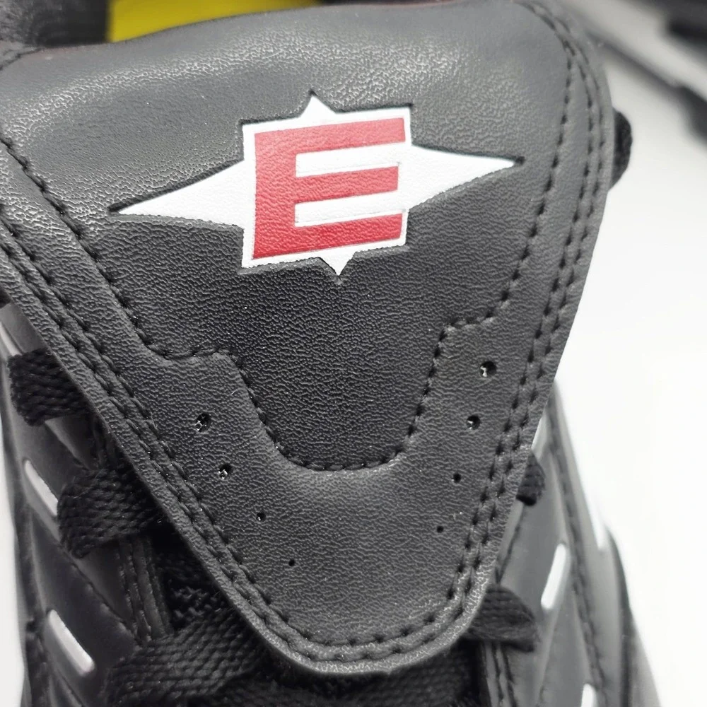 Easton SC-838 Baseball Cleats Mens 9 Molded Studs Black White Low Cut Activewear
